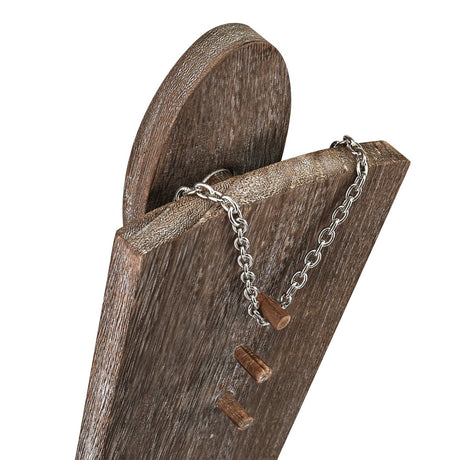 #WDJ6023CF-3 Lightweight Wooden Freestanding Necklace Easel Display