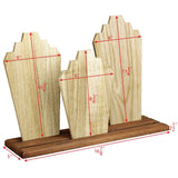 #WDN64 Wooden Necklace Holder Jewelry Display Bust Stand