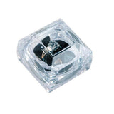 Square Deluxe Crystal-Cut Ring Box-Nile Corp