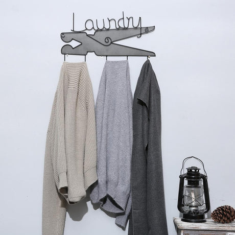 Metal Wall Mounted Coat Rack Clothes Hanger Hooks -Nile Corp
