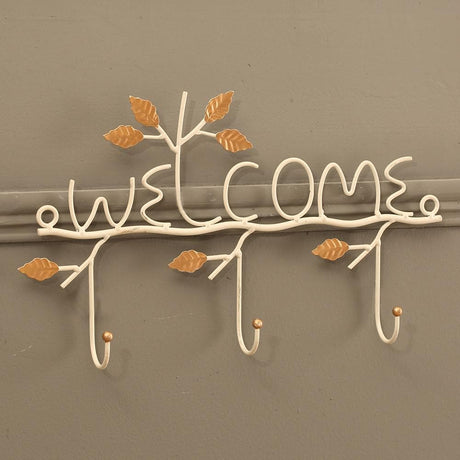 Metal Welcome Mounted Wall Hook Coat Rack-Nile Corp