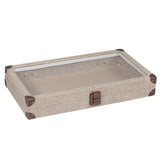 Linen Jewelry Case Organizer -Nile Corp