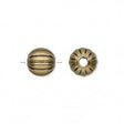Brass corrugated round beads-Nile Corp