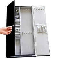 #JBX0258 Wall Mount Faux Leather Jewelry and Accessories Cabinet Organizer