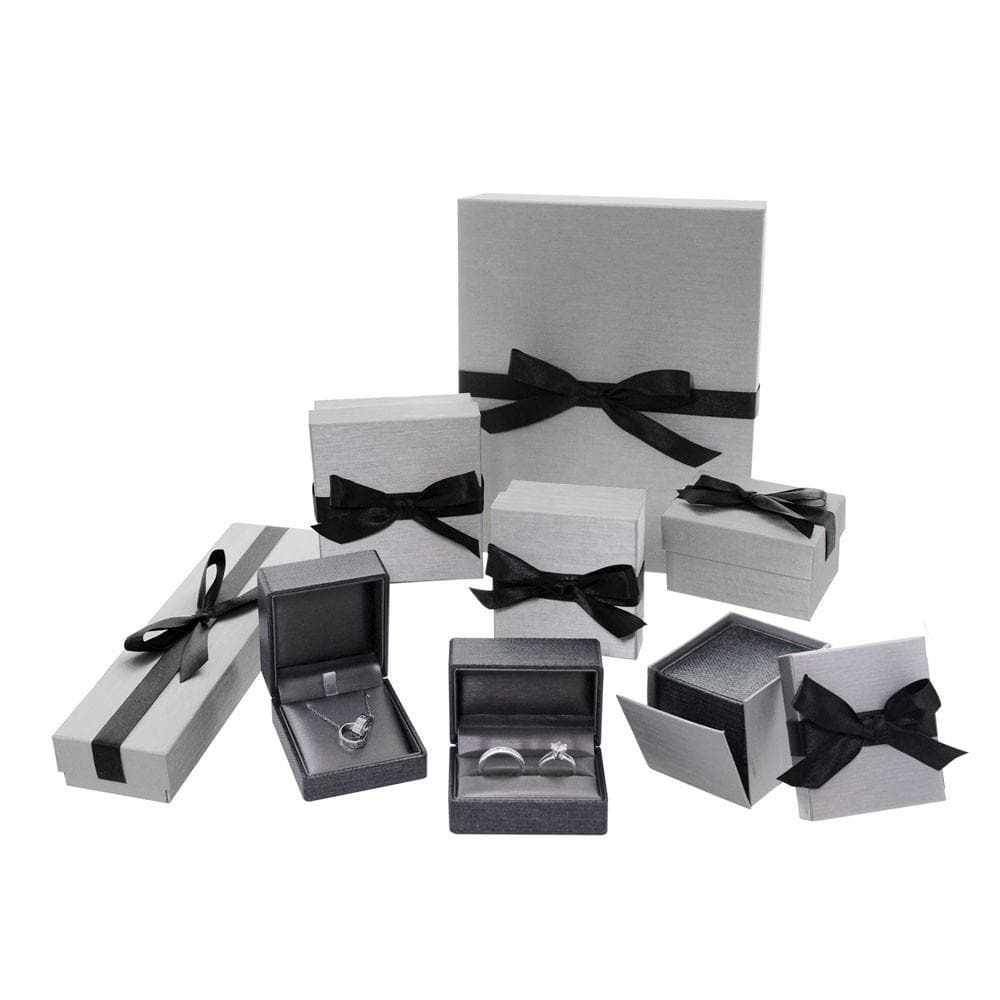 #JFR5 Elegant Texture Double Ring Plastic Boxes