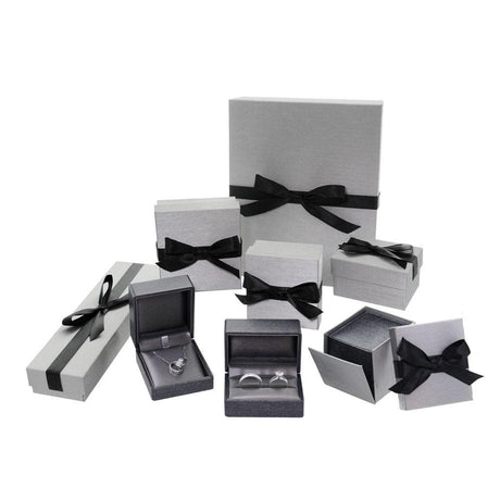 #JFR5 Elegant Texture Double Ring Plastic Boxes