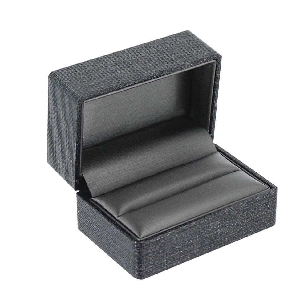 #JFR5 Elegant Texture Double Ring Plastic Boxes