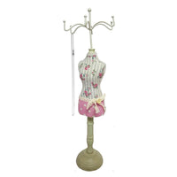 Fabric Covered Doll Jewelry Display -Nile Corp