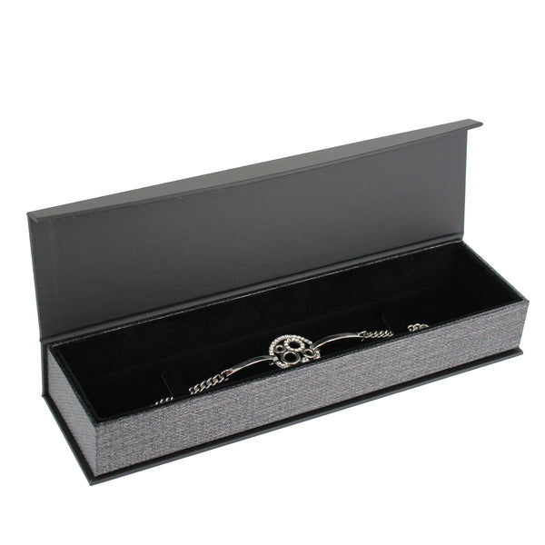 #PMB5-M23 Elegant Mesh Gray Magnetic Bracelet/Watch Jewelry Boxes