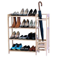 Wooden Shoe and Umbrella Rack -Nile Corp