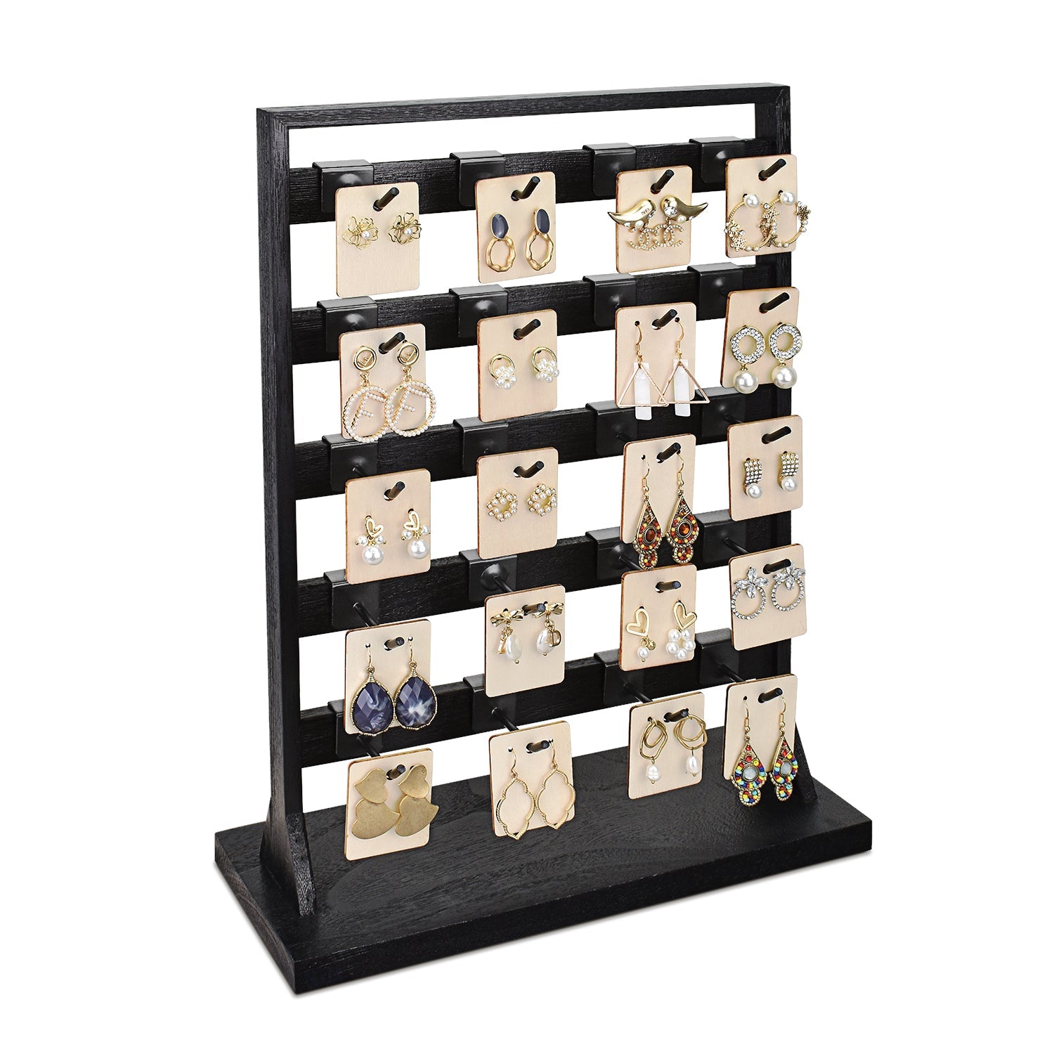 60 Holes Earring Holder Ear Stud Holders Earring Displays Organizer,Jewelry Earring  Holder Stand Photo Frame Wall Hanging Rack